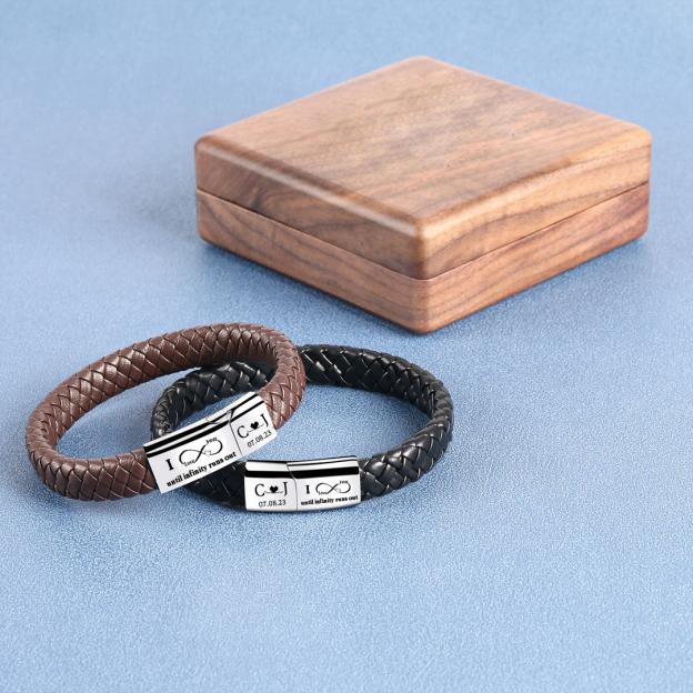 For Love - Initial Date Custom Bracelet