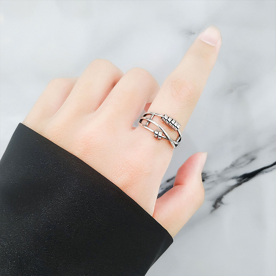 For Daughter - S925 I Will Love & Protect You From Anything You Fear Custom Name Relief Ring