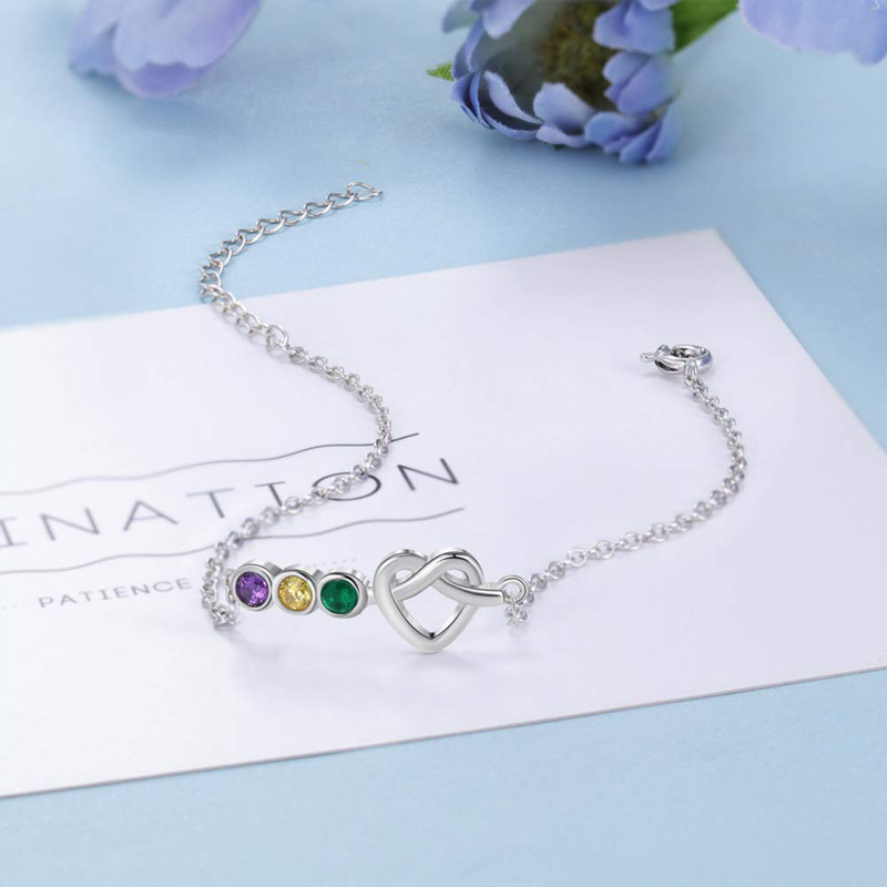 Sweethearts Birthstone Custom Bracelet