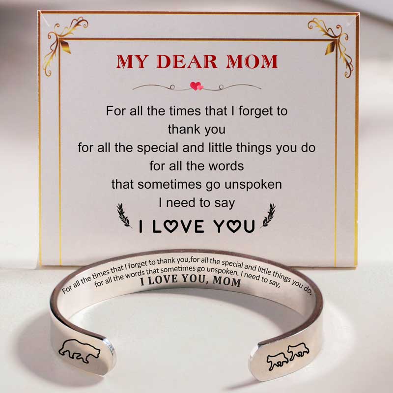 For Mom - Mama Bear Bold Bracelet