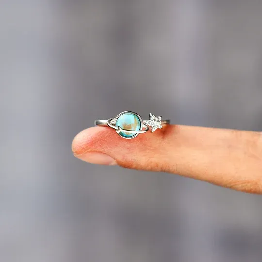 For Bonus Daughter - Always Shine Like The Brightest Star Planet Ring