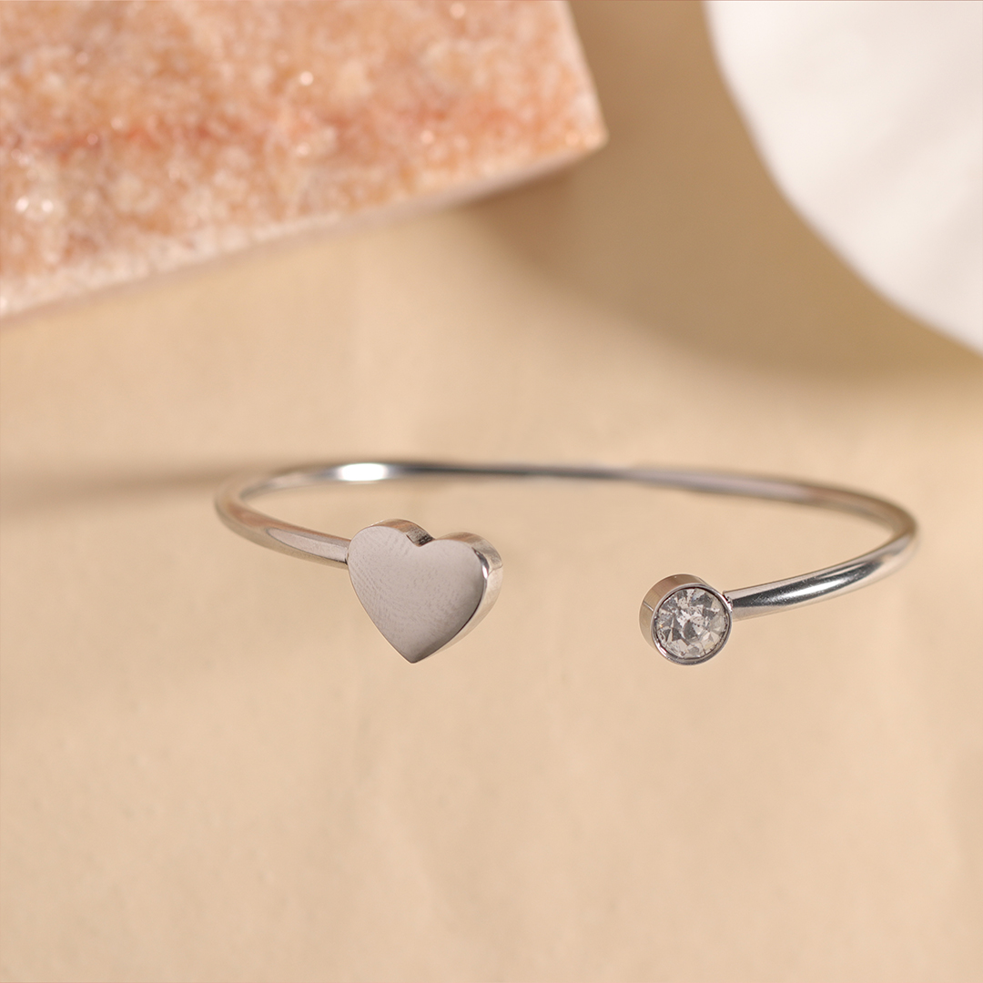 For Bonus Daughter - I Love You Heart-shaped Open Bracelet