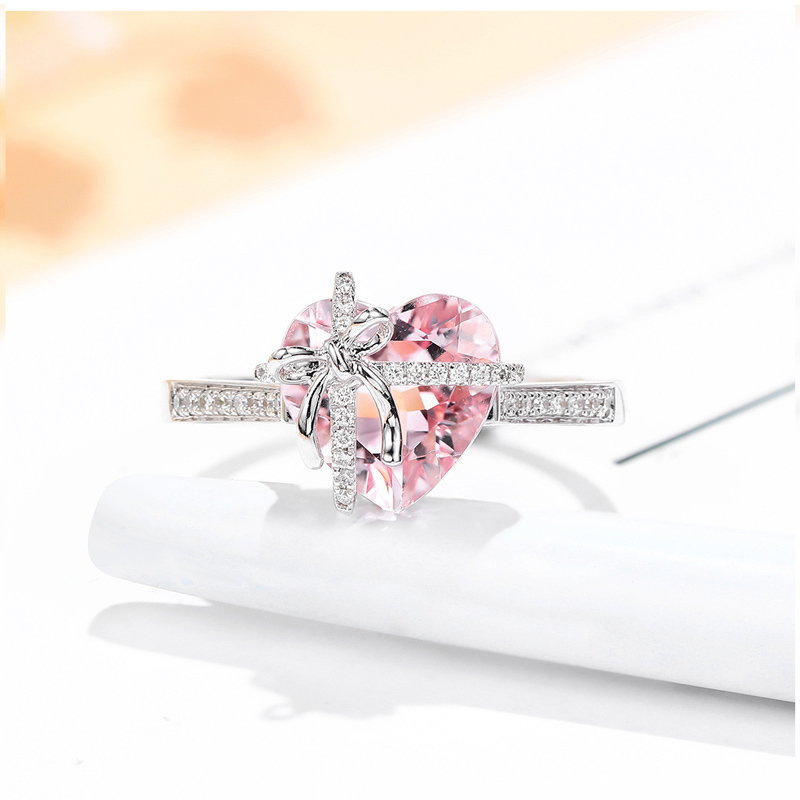 For Bonus Daughter -  I May Not Have Given You The Gift Of Life But Life Gave Me The Gift Of You Crystal Heart Ring