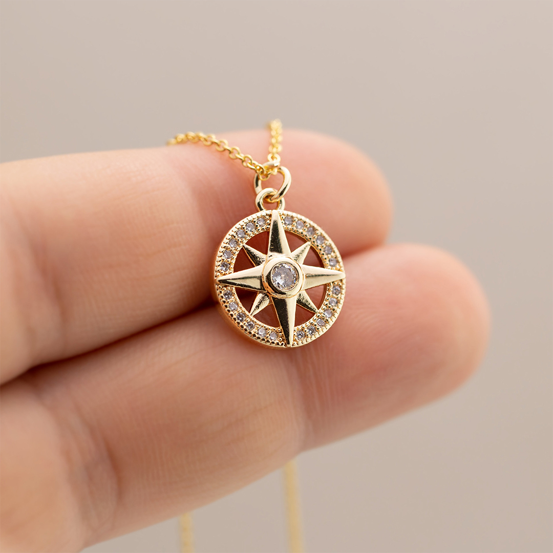 For Graduation - Follow You Compass Necklace