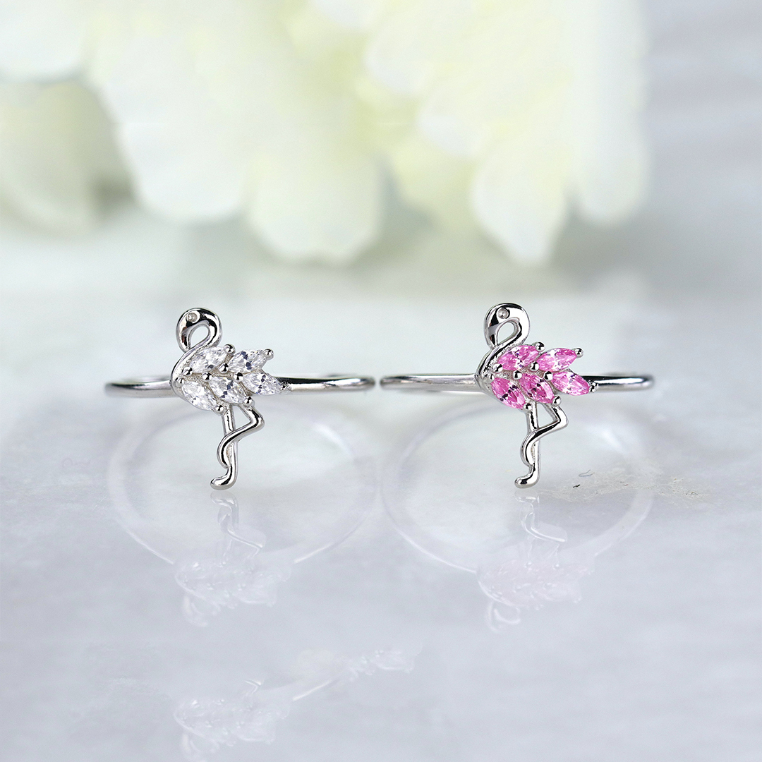 Fuck Them Flamingo Diamond Ring