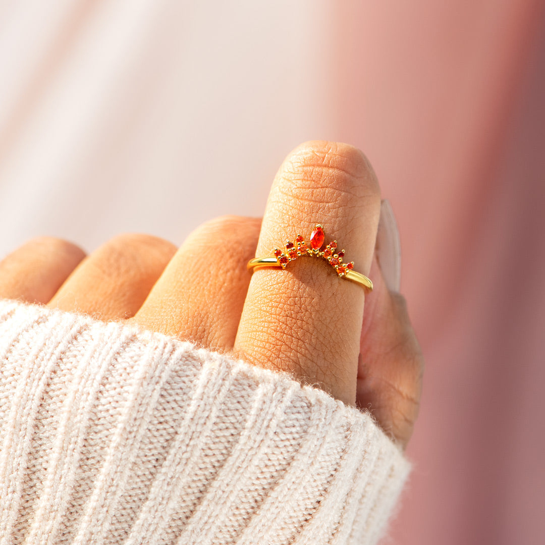 BURNED AND SURVIVED FIRE FLAME RING