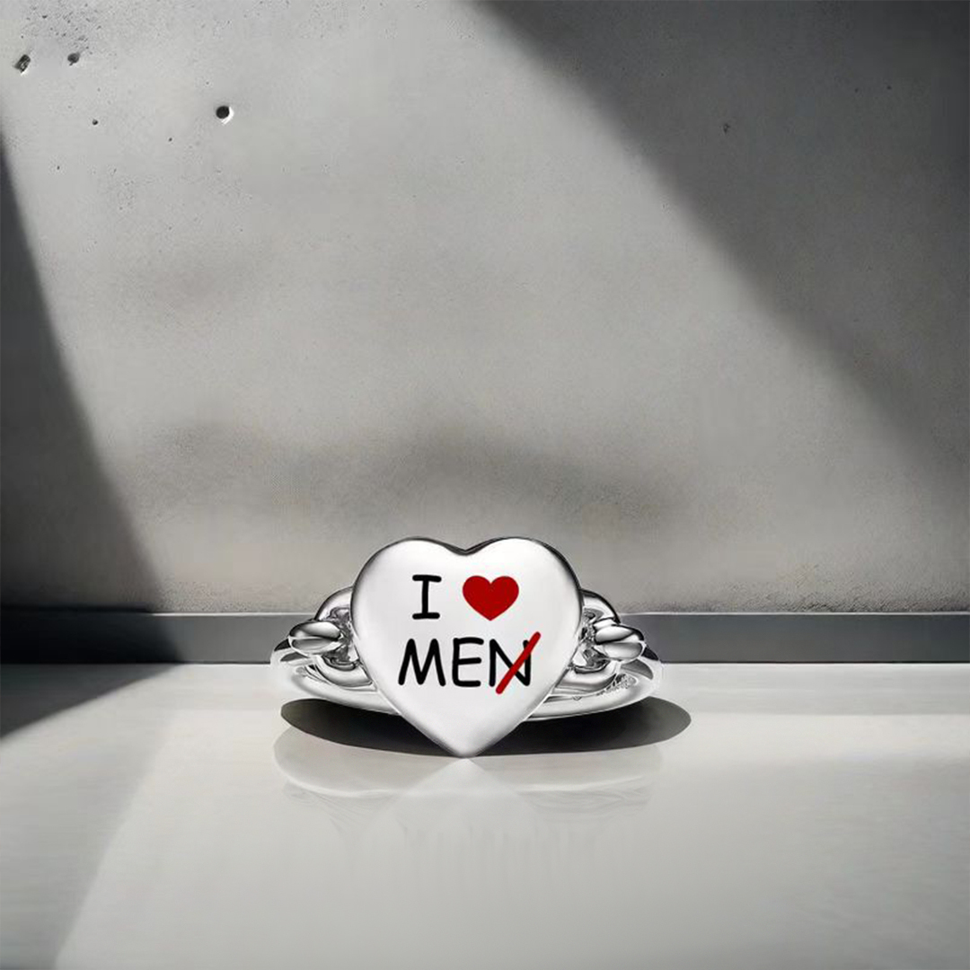 Remember To Love Yourself Full Heart Ring