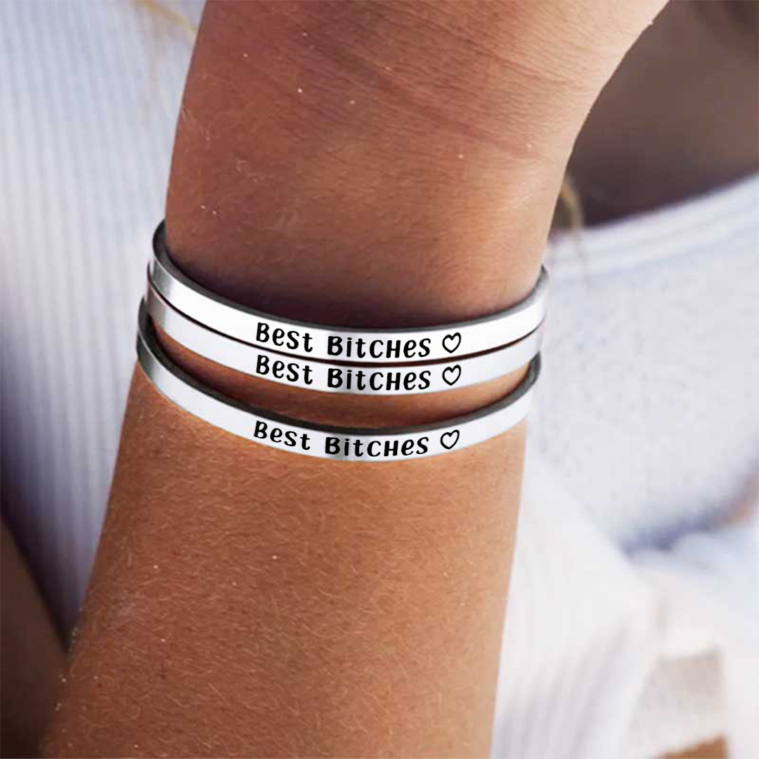 For Friend - You're My Favorite Bitch To Bitch About Bitches With Cuff Bracelet