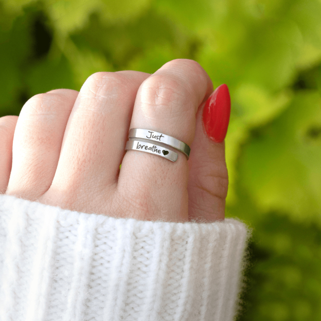 Fuck It Oval Open Ring