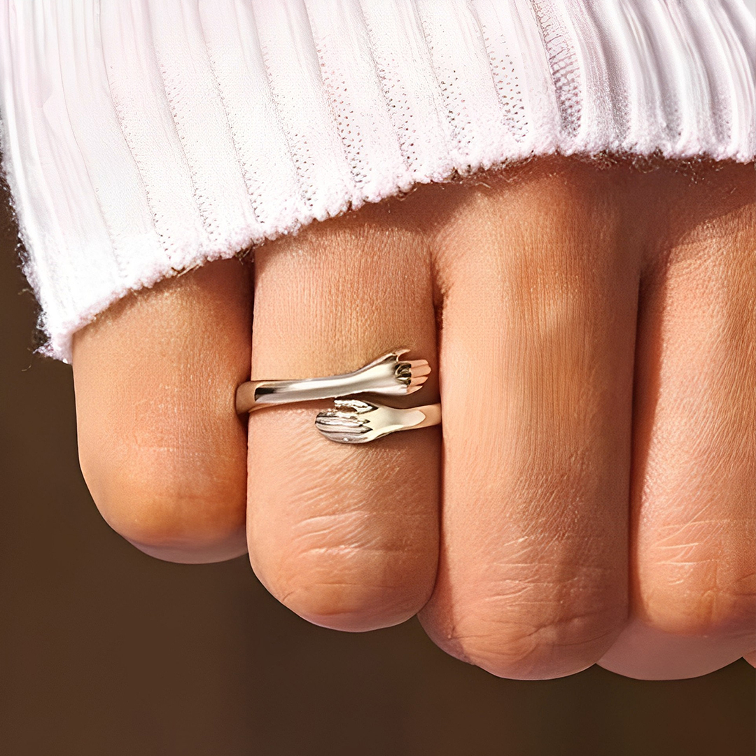 For Memorial - S925 Hug From Heaven Custom Hug Ring