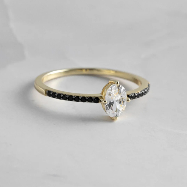 925 Silver Marquise Engagement Ring