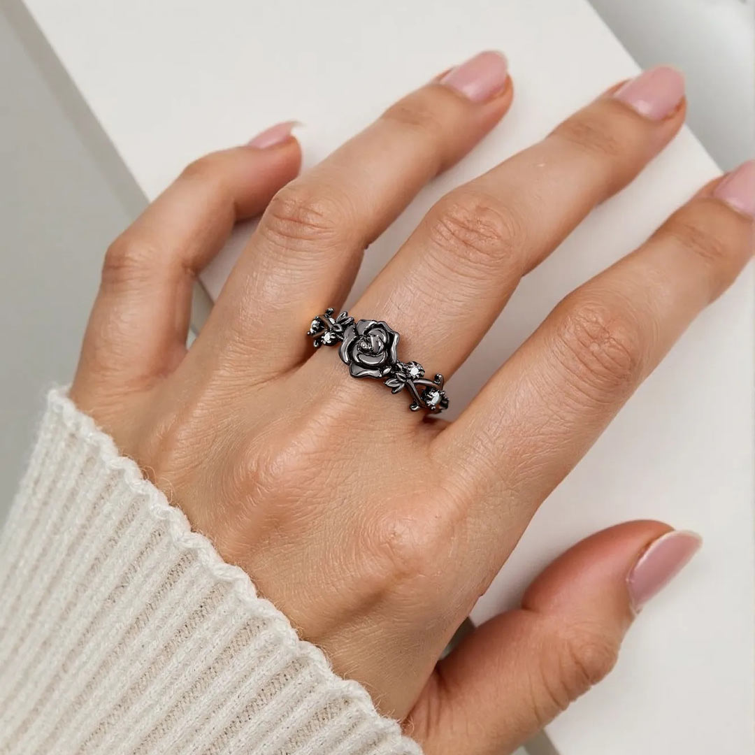 For Self-Self Love Nature Inspired Rose Ring