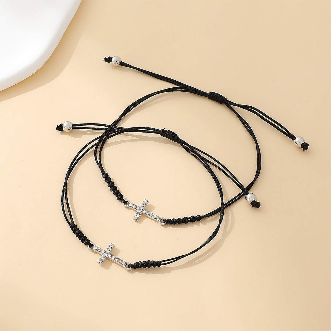 For Friend - Sisters In Christ Are Sisters For Life Cross Bracelet