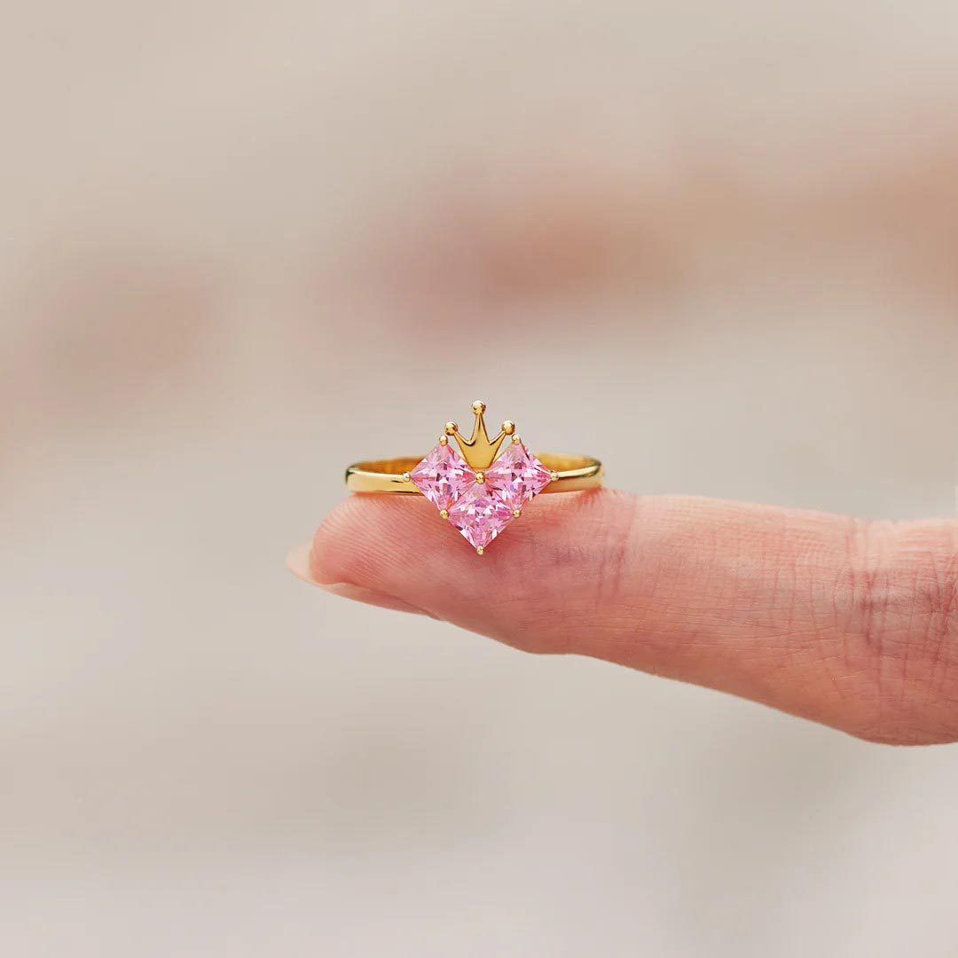 For Daughter-Brave Heart Crown Ring