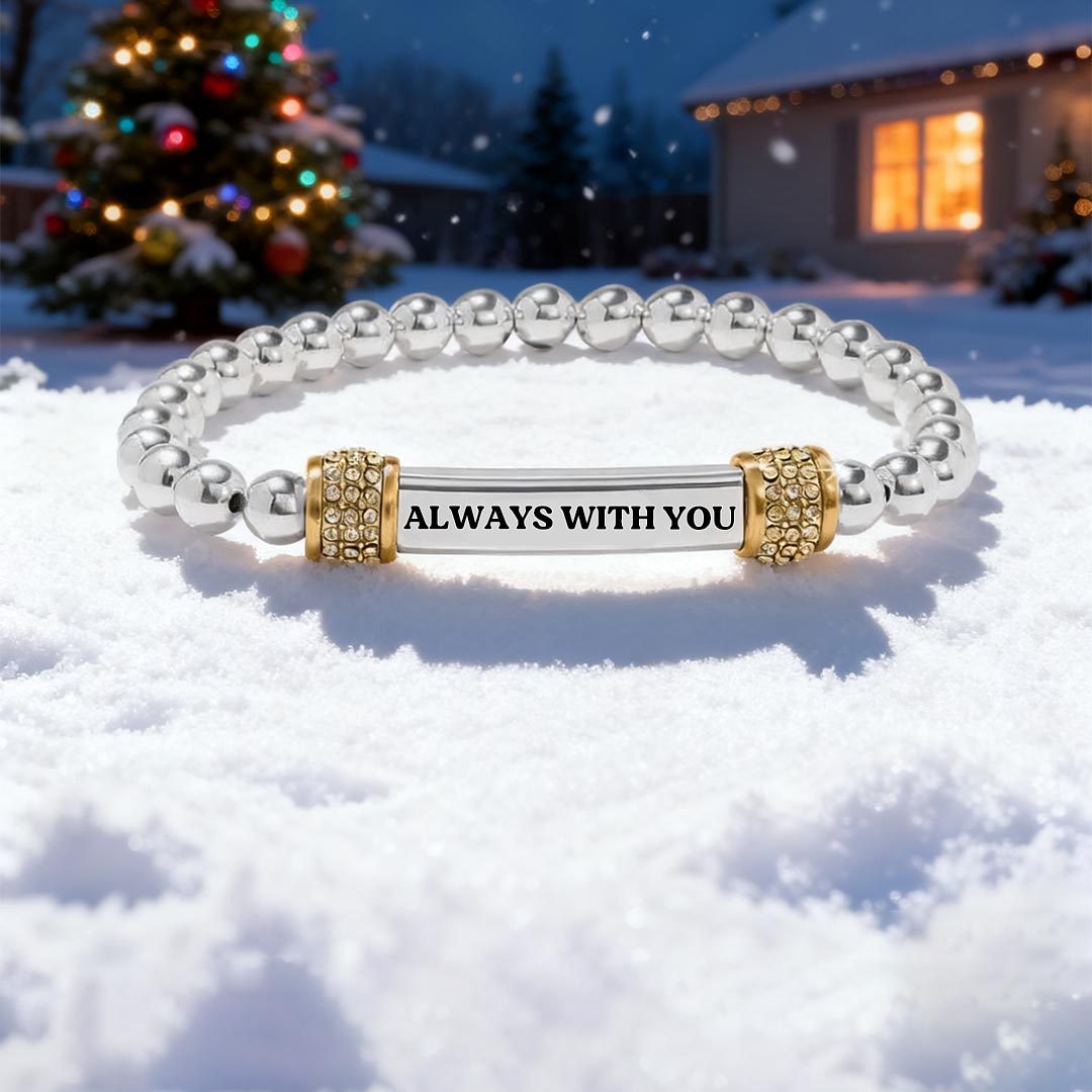 For Granddaughter-Always With You Dainty diamond bead Bracelet