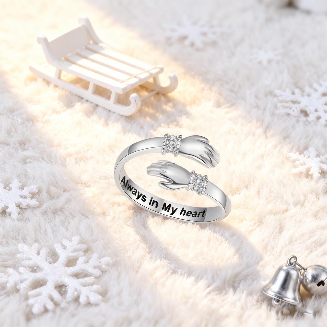 For Granddaughter -Hug from Heaven Memorial Ring 