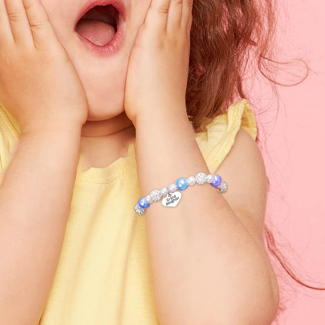 For Granddaughter- You Are My Most Beautiful Chapter Pendant Pearl Bracelet