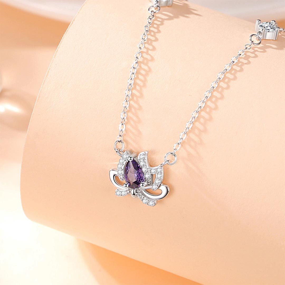 For Wife - My Heart Only Beats For You Customized Double Birthstones &