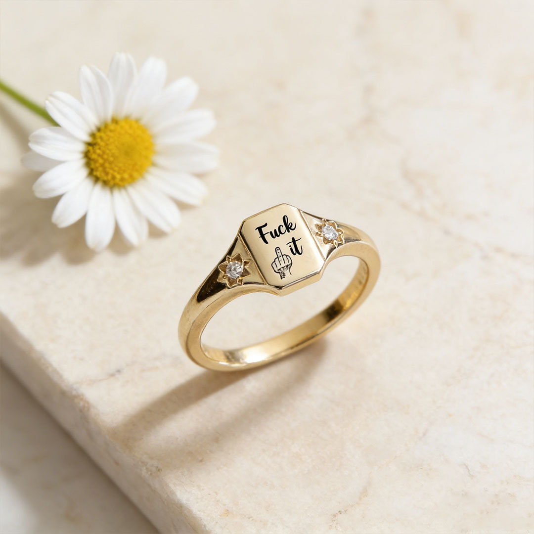 🖤 Fuck It Ring -Choose Yourself First