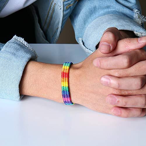 Bold Rainbow Braided Bracelet
