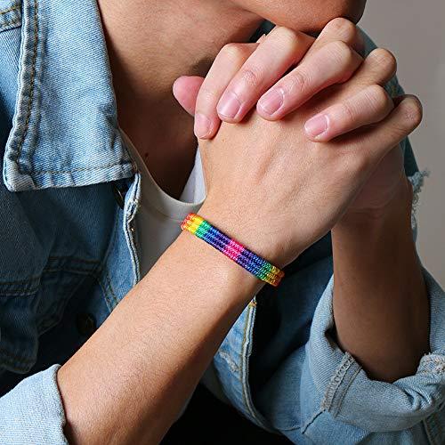 Bold Rainbow Braided Bracelet