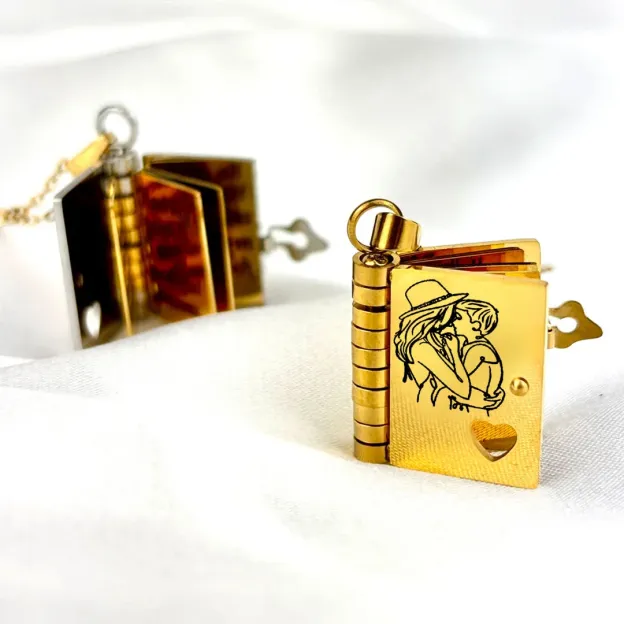 For Son - My Beloved Son Book Necklace