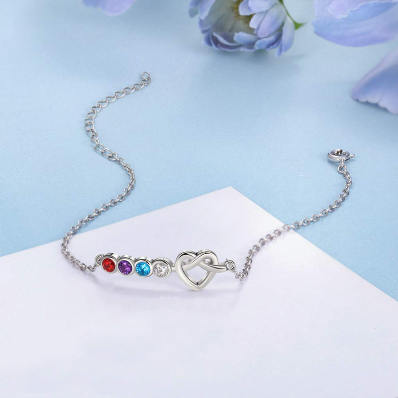 Sweethearts Birthstone Custom Bracelet