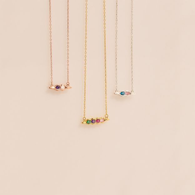 For Friend - S925 We Are Each Other's Best Friends Forever Custom Birthstone Necklace