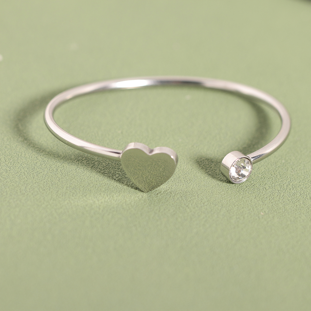 For Bonus Daughter - I Love You Heart-shaped Open Bracelet