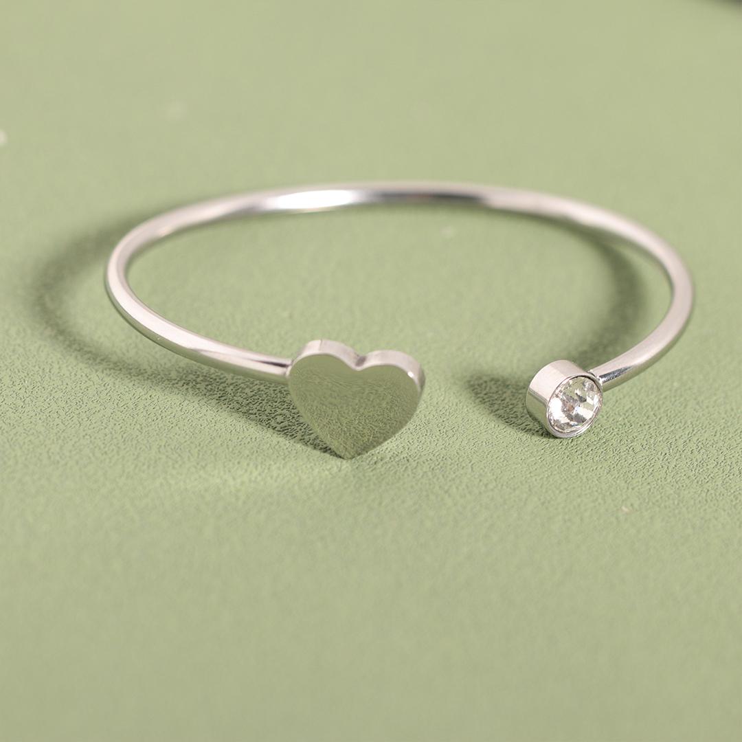 For Bonus Daughter - I Love You Heart-shaped Open Bracelet