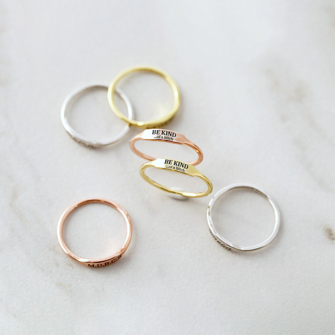 Be Kind...of a Bi❤ch Band Ring