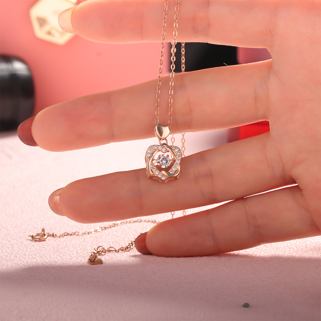 For Love - S925 We Are Connected Heart To Heart Love Knot Necklace
