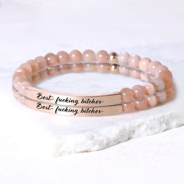 Best fucking bitches Lettering Bracelet