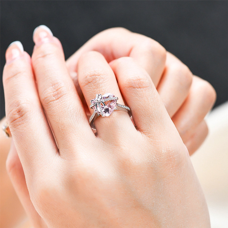 For Bonus Daughter - I May Not Have Given You The Gift Of Life But Life Gave Me The Gift Of You Crystal Heart Ring