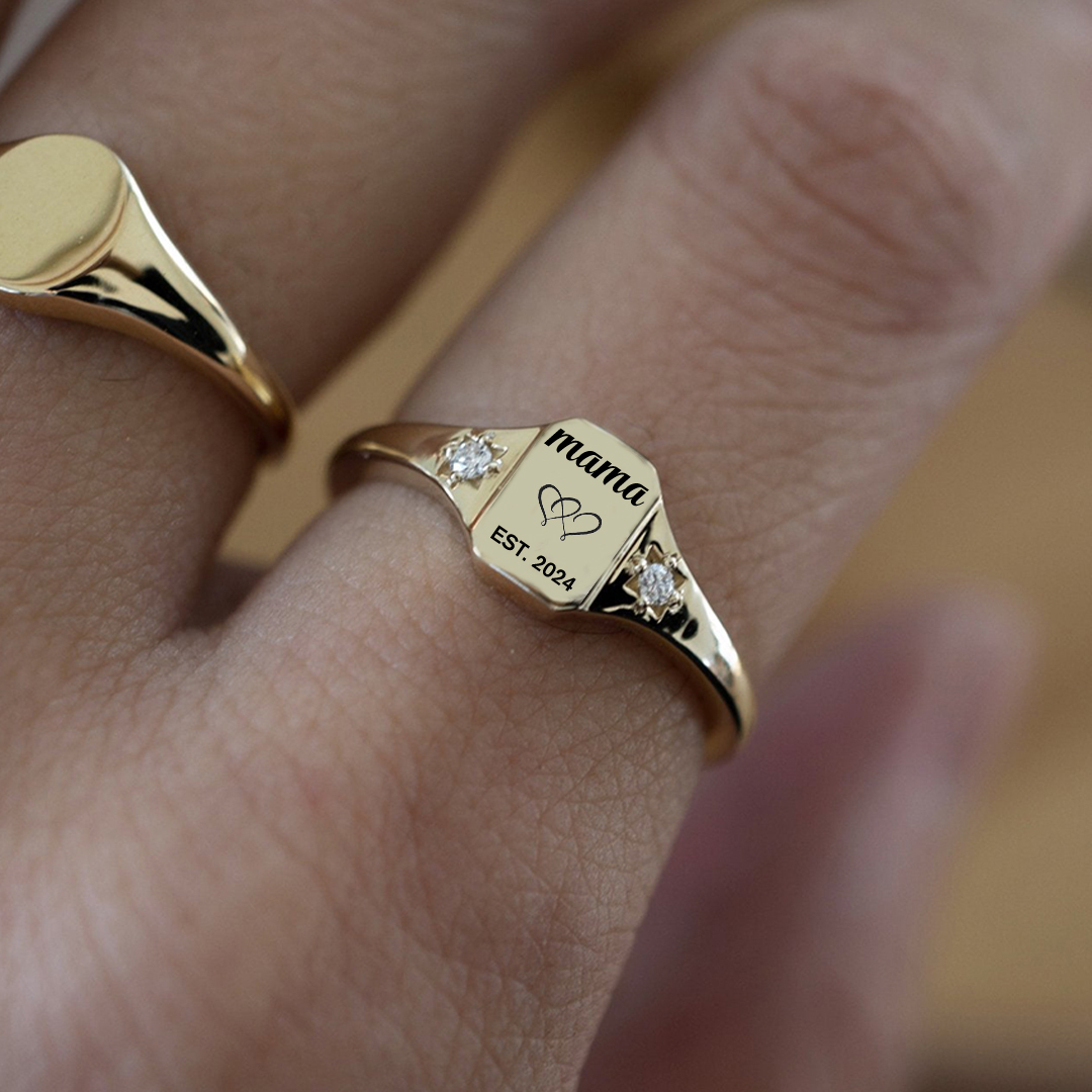 S925 Custom Year Ring