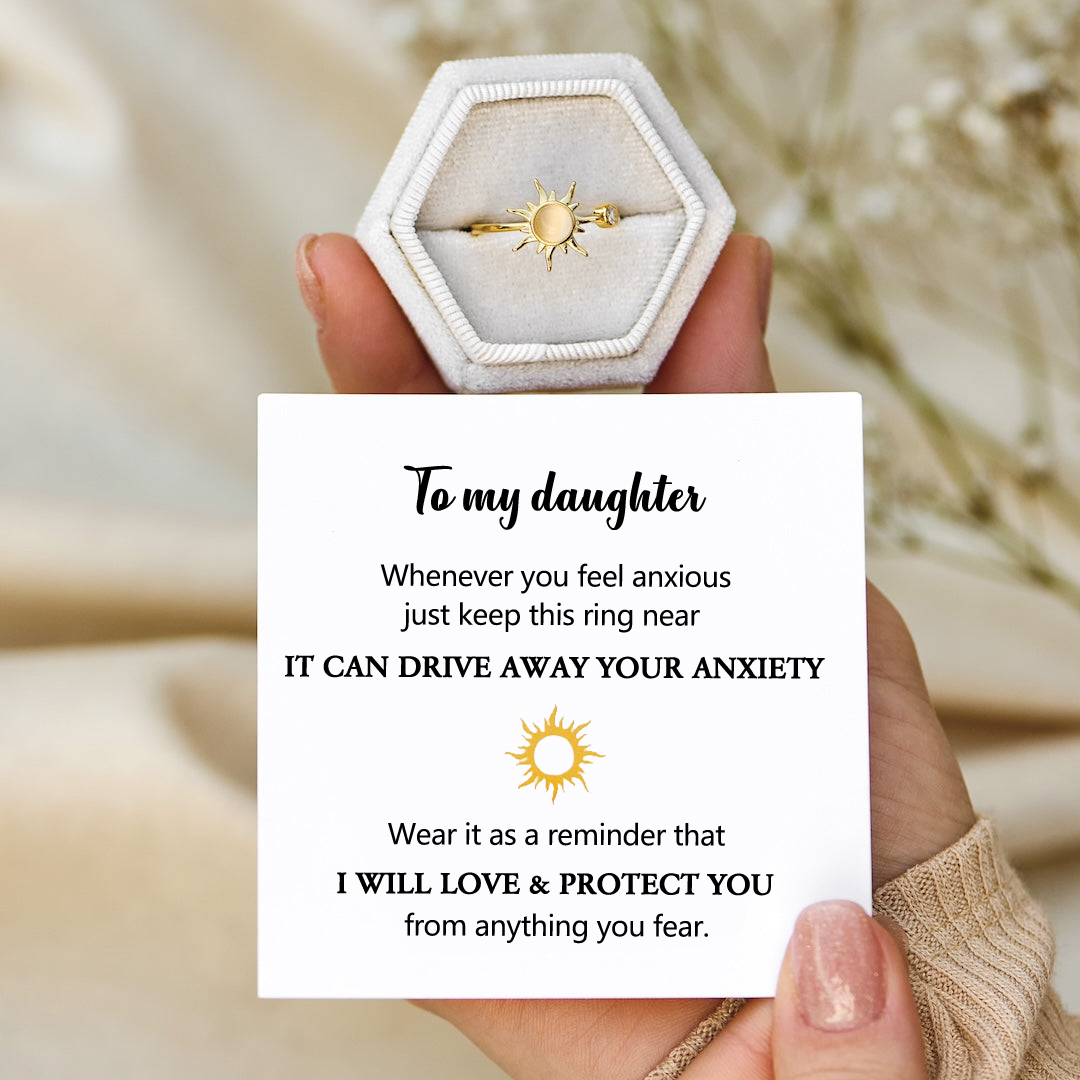 For Daughter - Sun Fidget Open Ring