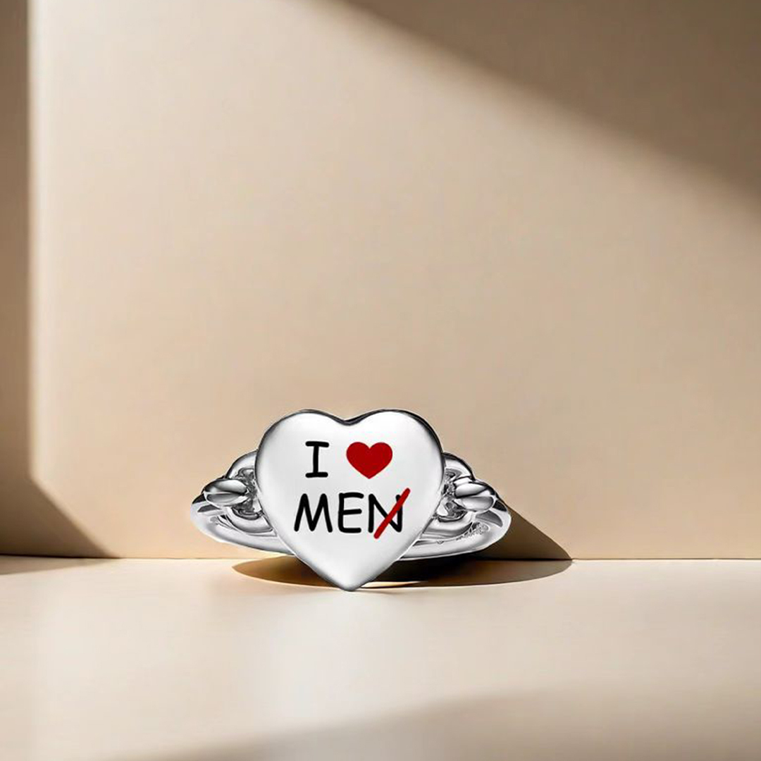 Remember To Love Yourself Full Heart Ring
