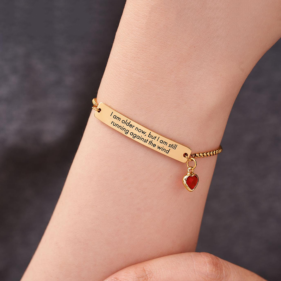 Against the wind Custom Birthstone Diamond Bracelet