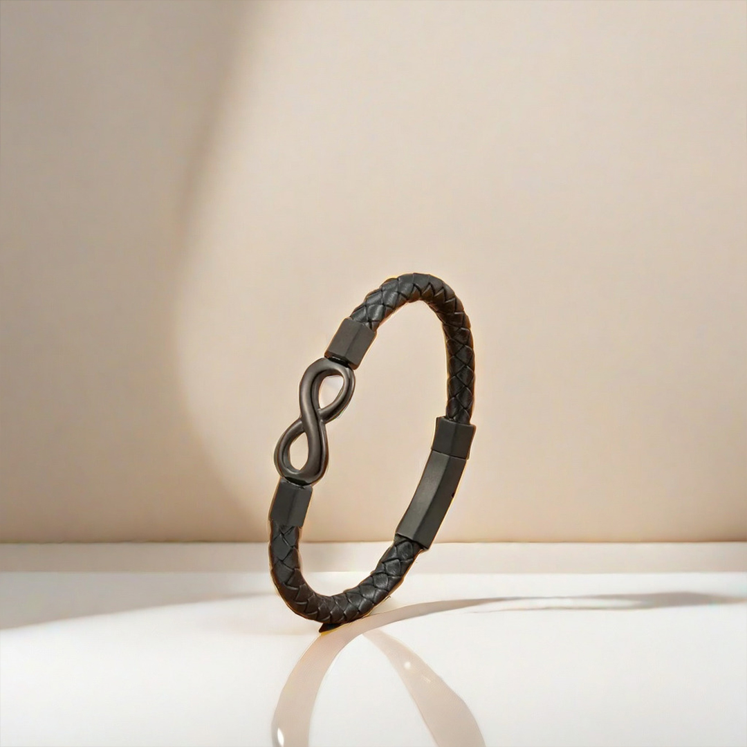 For Love - Ceramic Infinity Braided Bracelet
