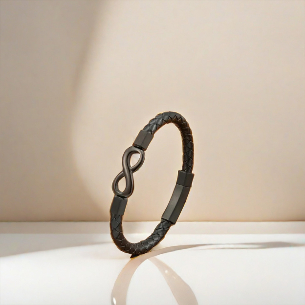For Love - Ceramic Infinity Braided Bracelet