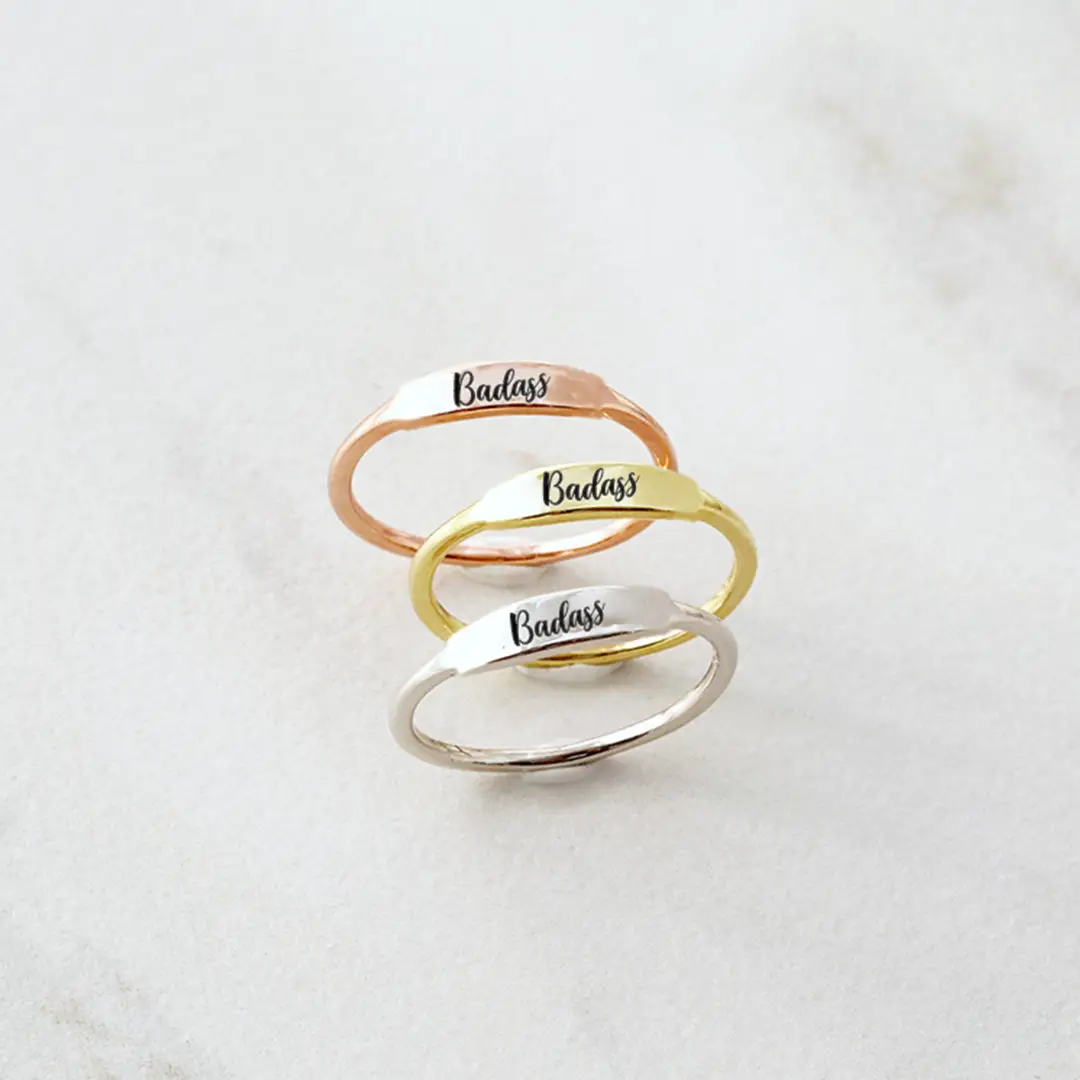 [Copy]Badass Dainty Bar Ring