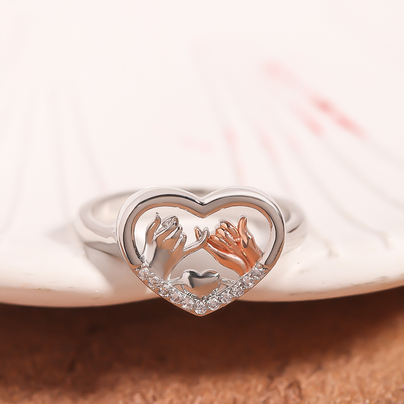 For Friend - S925 To My Ride Or Die Love Heart Hook Ring