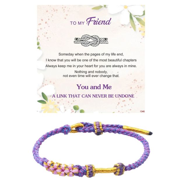 For Friend Peach Blossom Knot Bracelet