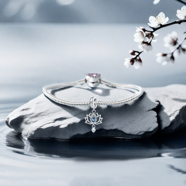 Fuck It and Begin Again Lotus Flower pendant lotus Bracelet