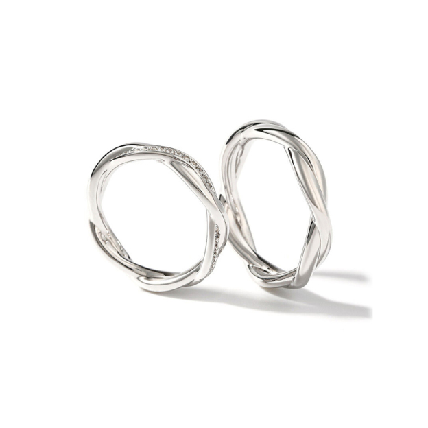 For Love - S925 I Love You Until Infinity Runs Out Wrap Ring