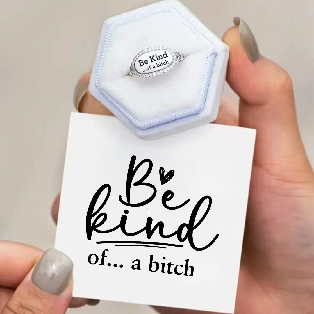 Be Kind Statement Ring