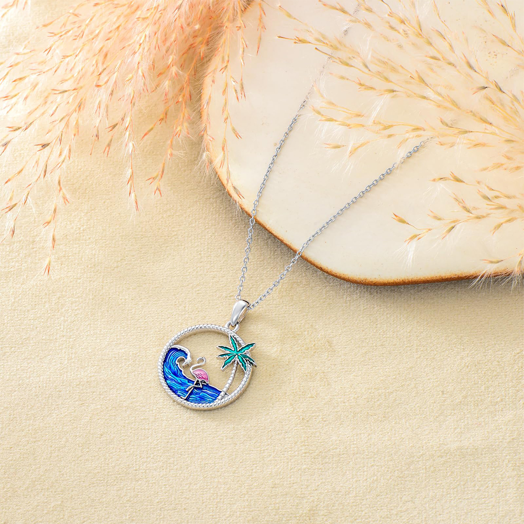 I Was Born To Stand Out Flamingo Necklace