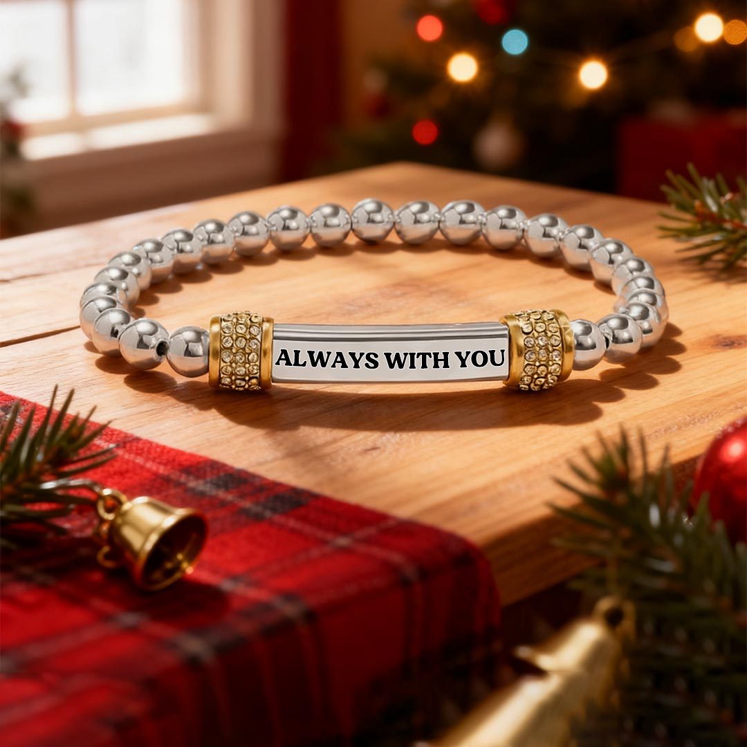 For Granddaughter-Always With You Dainty diamond bead Bracelet