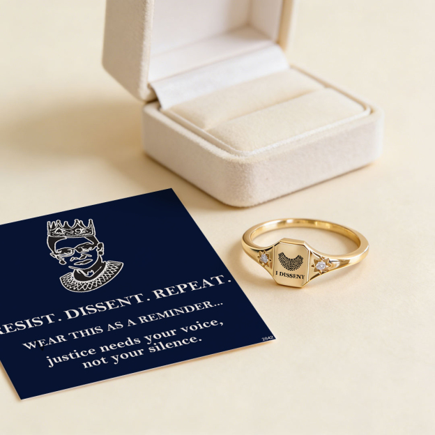 RESIST DISSENT REPEAT- Square Ring