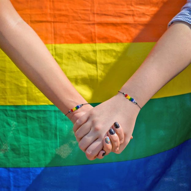 LGBTQ Rainbow Braided Knot Bracelet